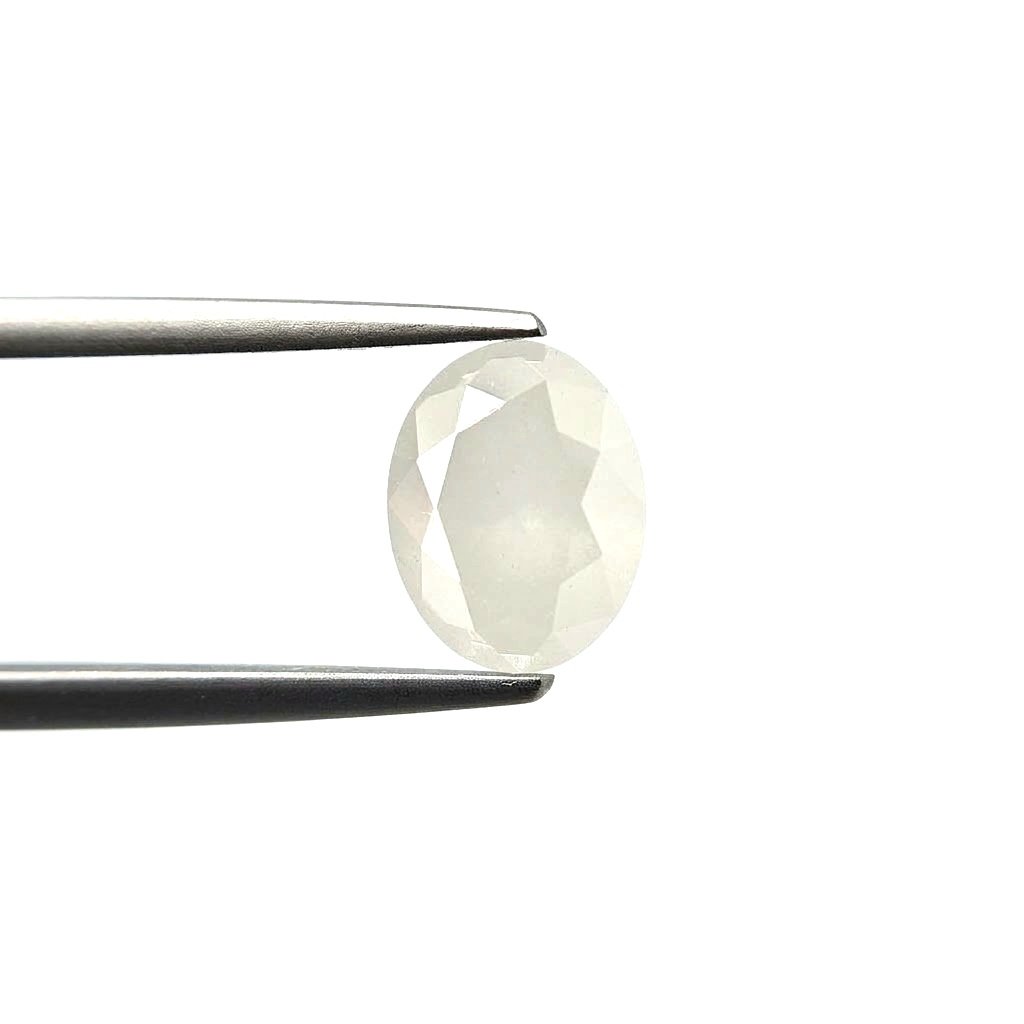 (T465) 3.15ct Fancy Milky White Oval Natural Loose Diamond