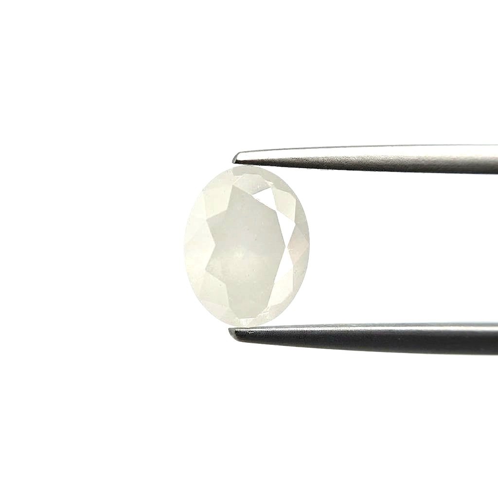 (T465) 3.15ct Fancy Milky White Oval Natural Loose Diamond