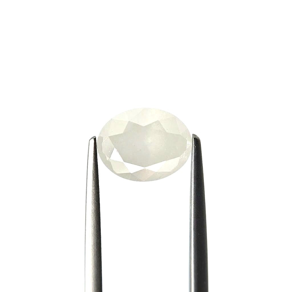 (T465) 3.15ct Fancy Milky White Oval Natural Loose Diamond