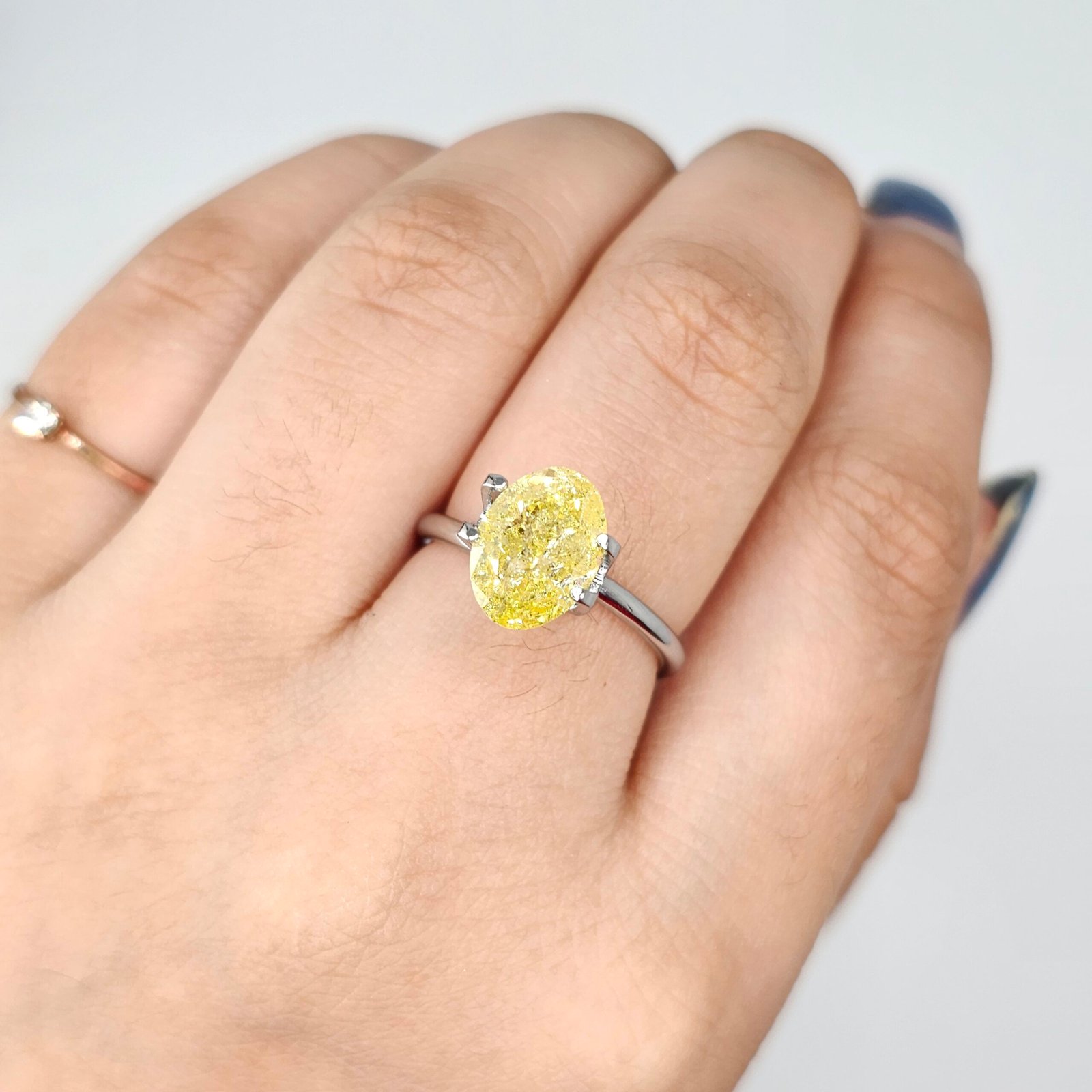 (TC410) Natural Fancy Intense Yellow 3.16ct I3 Clarity GIA Certified Diamond
