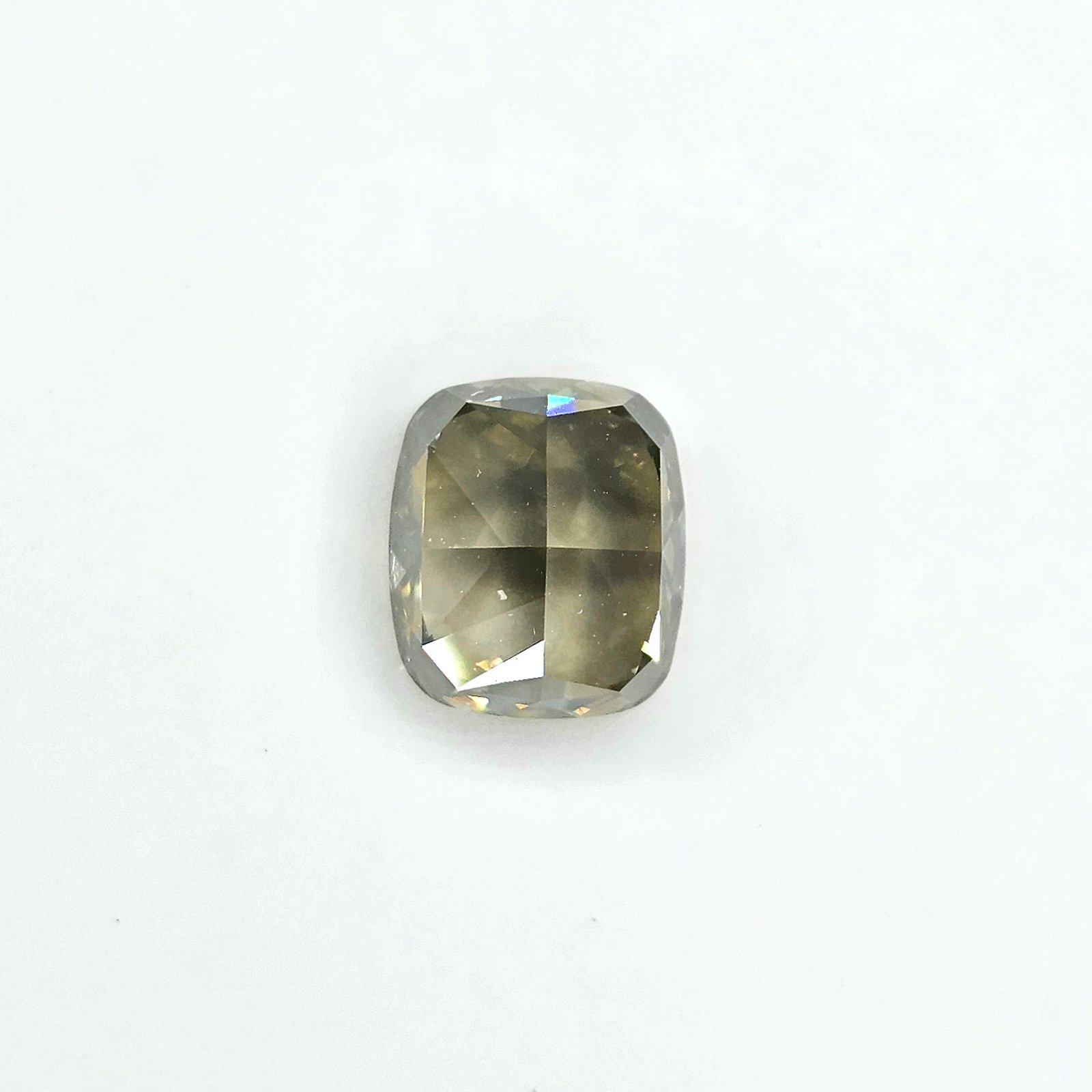(Tc446) 2.01ct Fancy Brownish Yellow Cushion Shape Natural Loose Diamond