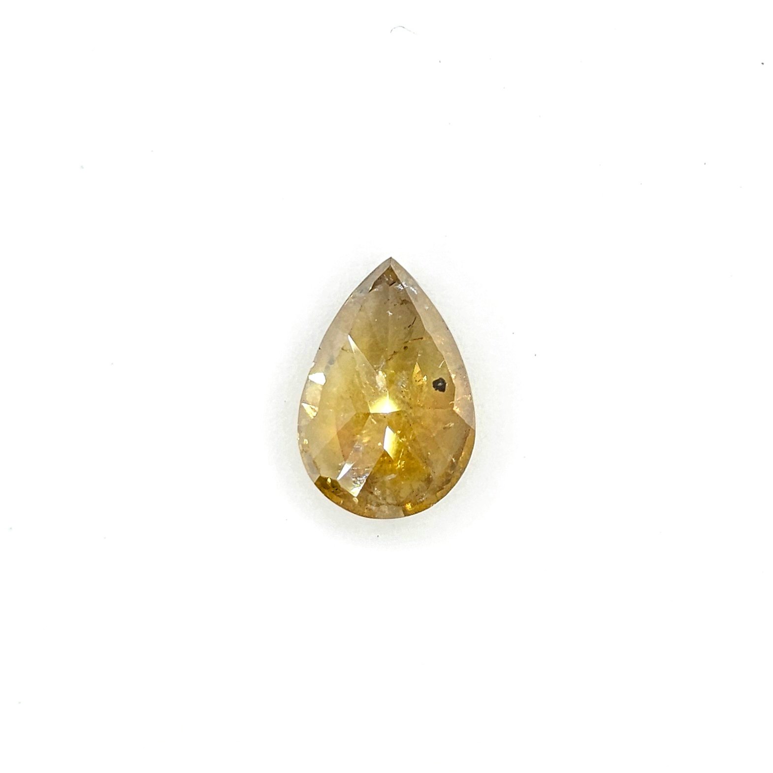 (Tc459) 1.38ct Fancy Yellow Pear Cut Natural Loose Icy Diamond