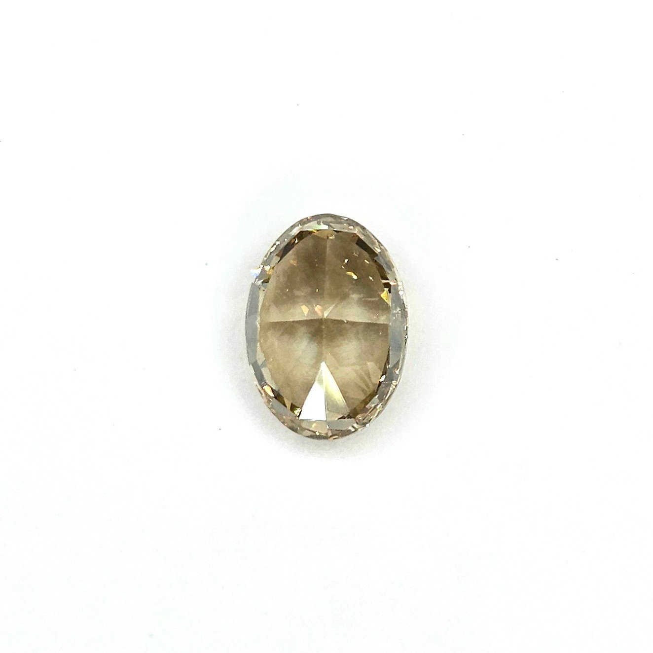 (Tc461) 1.25ct Fancy Brownish Yellow Oval Shape Natural Loose Diamond