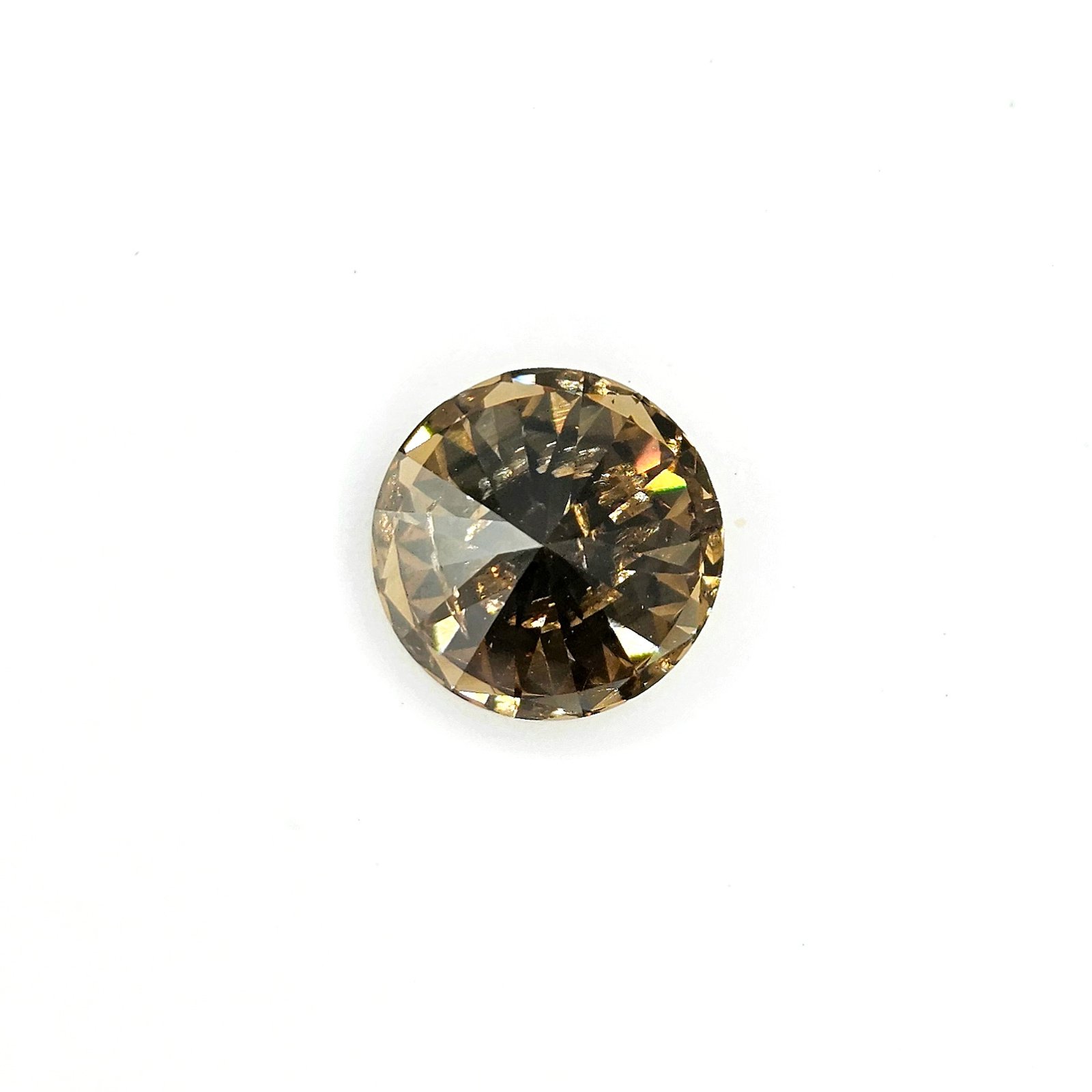 (T475) 2.54ct Fancy Brown Round Shape Brilliant cut Natural Loose Diamond